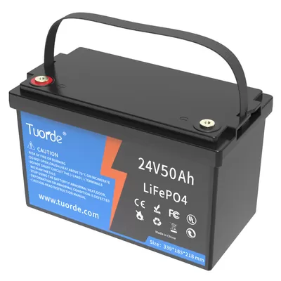 Dust Resistant Lithium Deep Cycle Battery 24V 50Ah Deep Cycle Storage Battery